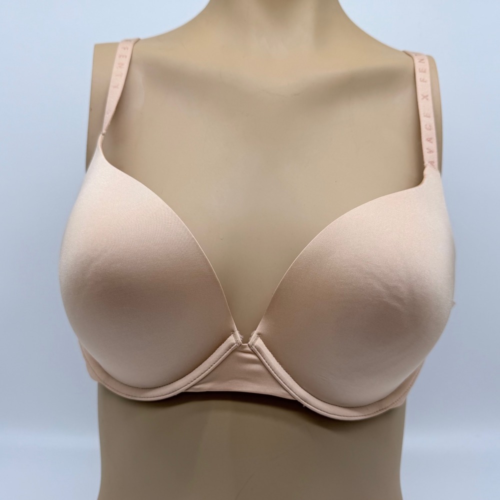 Savage X Fenty Rihanna Womens Microfiber T-Shirt Underwire Bra Sand Tan 38C NEW